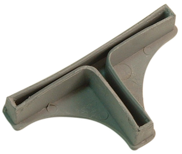 contera doble de plastico para estanteria metalica